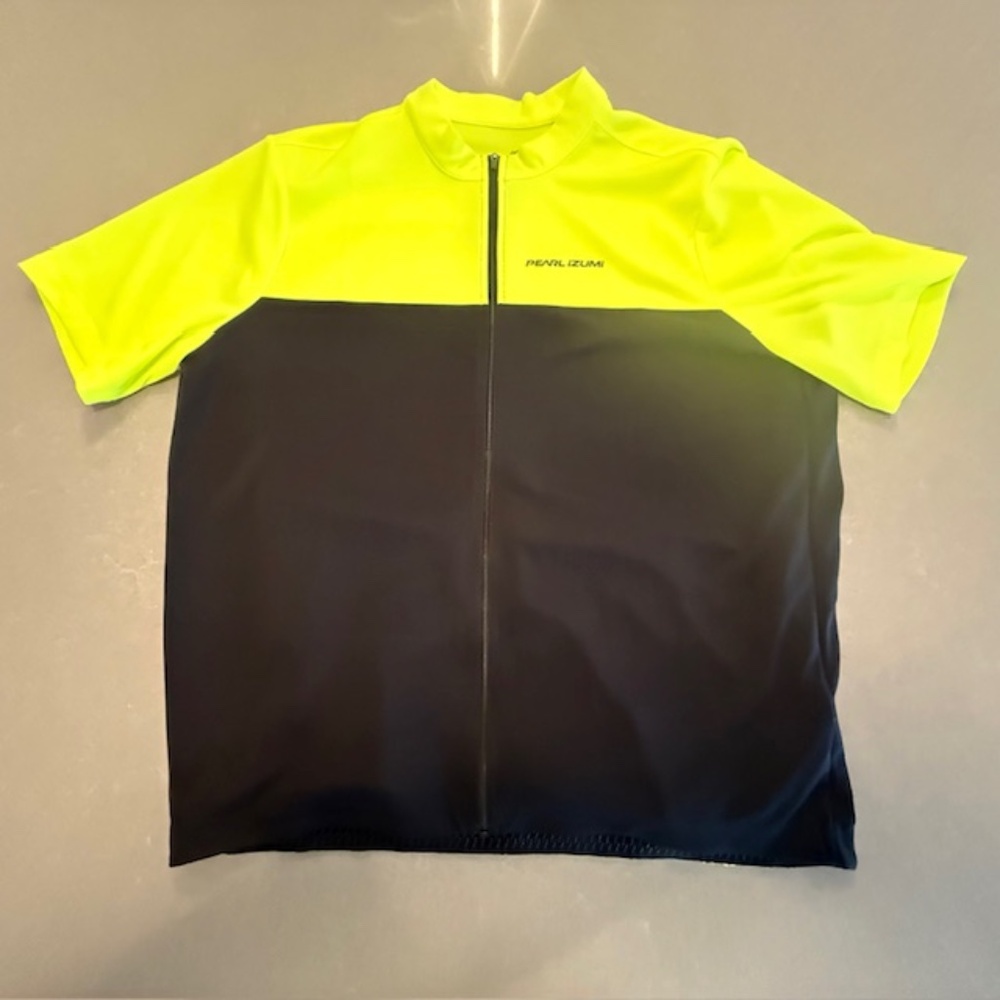 Pearl Izumi Men Full Zip Short Sleeve Quest Cycling Jersey Size XL Worn 3x